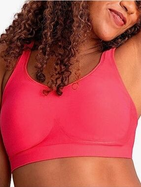 NWOT Truekind Daily Comfort Wireless Shaper Bra in Dark Pink, Size XL